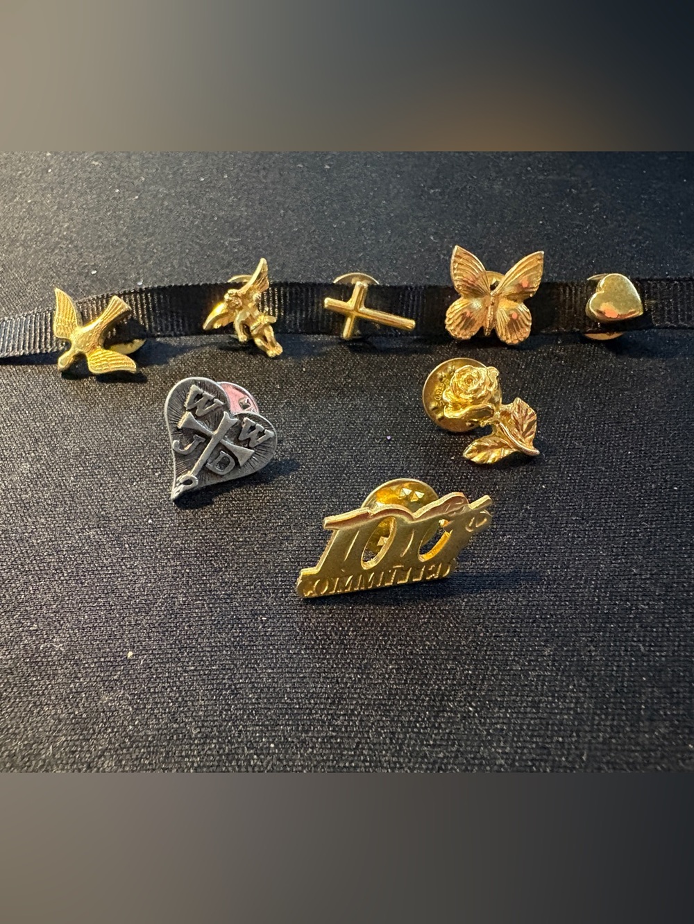 Gold-Tone Fashion Pin Set